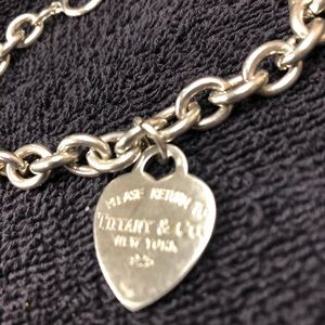 Authentic Return to Tiffany Heart charm bracelet